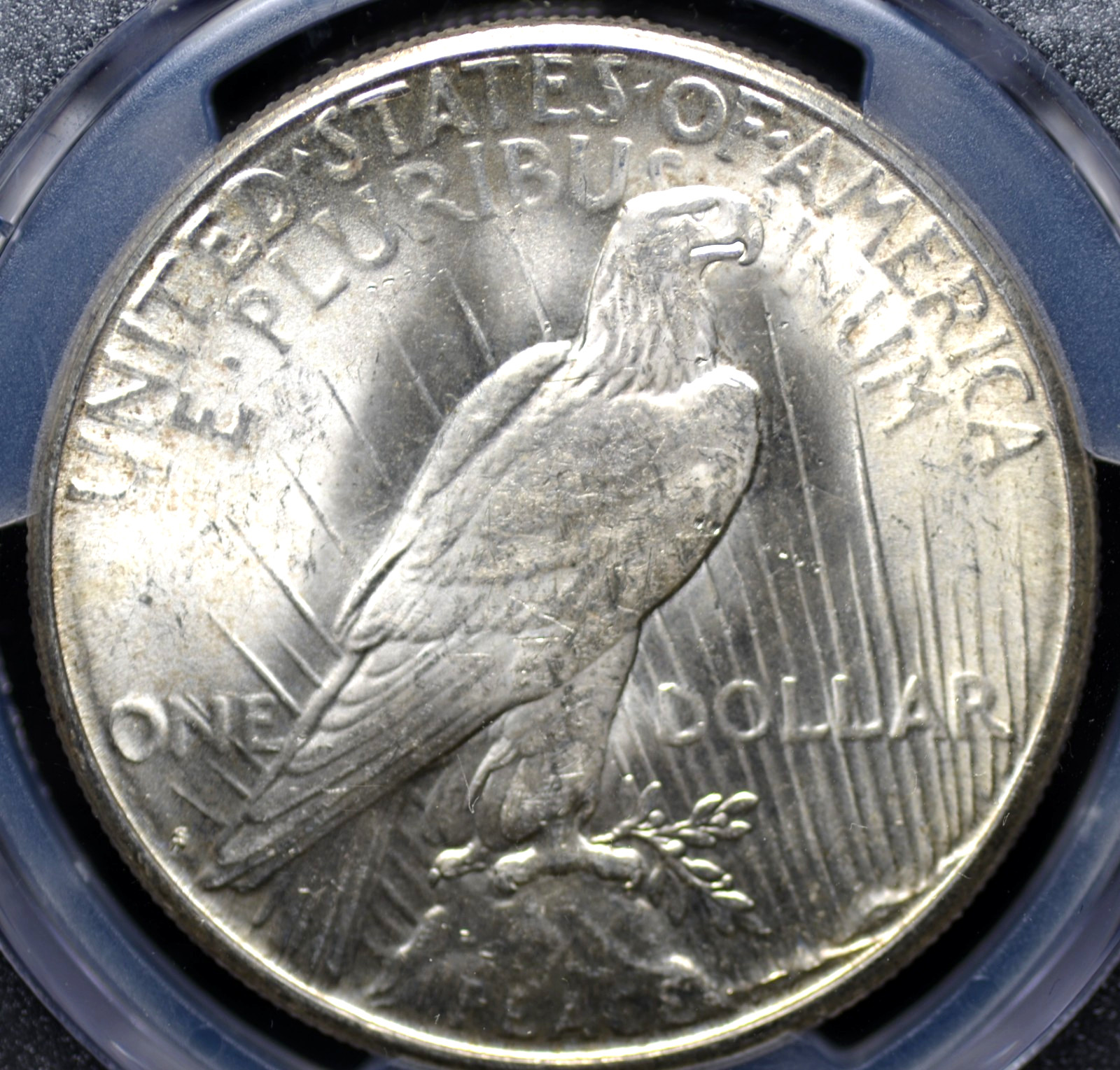 1922 S PEACE DOLLAR PCGS MS 63 SOFT PUFFY WHITE LUSTER, AVERAGE STRIKE, MARKS