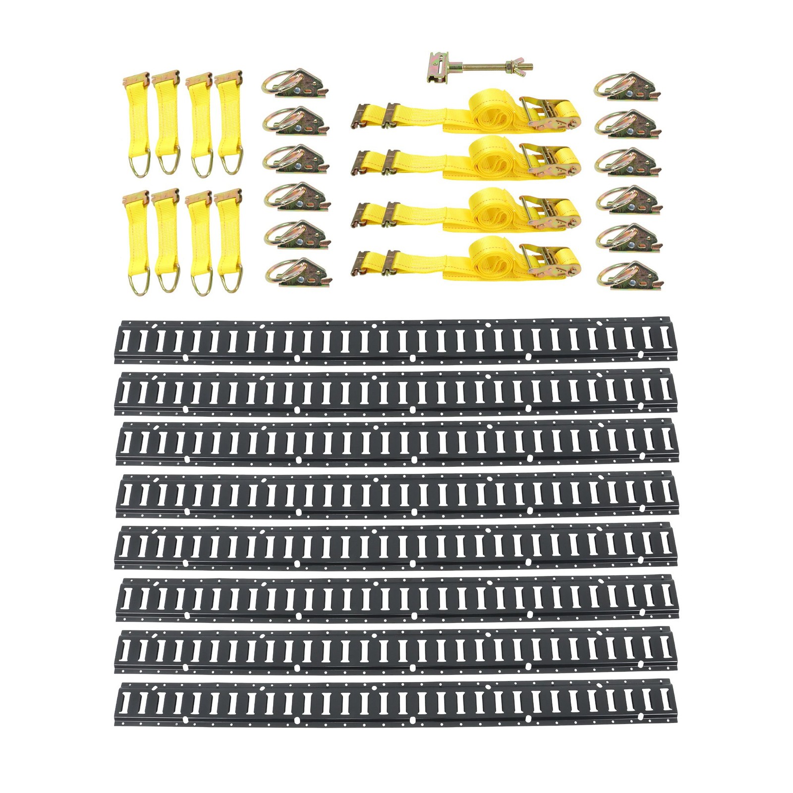 Brand New 5' E-Track Tie Down Rail Kit - Includes Spare Tire Mount & End Caps