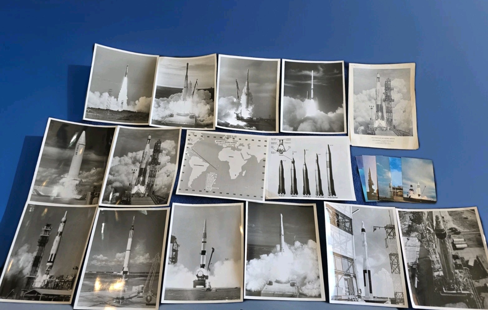 OFFICIAL U.S. AIR FORCE MISSLE AND SATELLITE 14 PHOTO LOT 8x10 HISTORICAL SCARCE