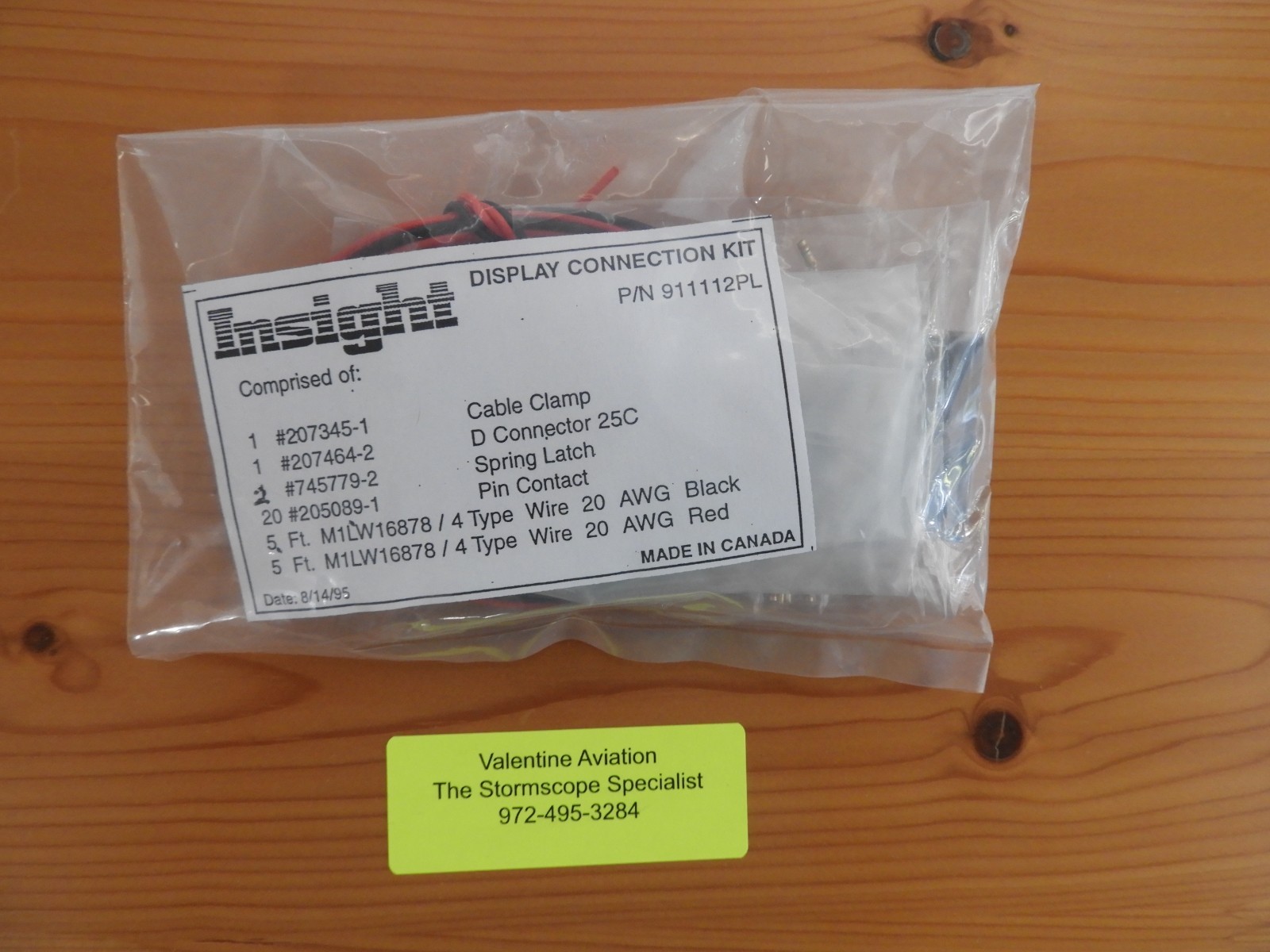 Strikefinder display connector kit P/N 911112PL