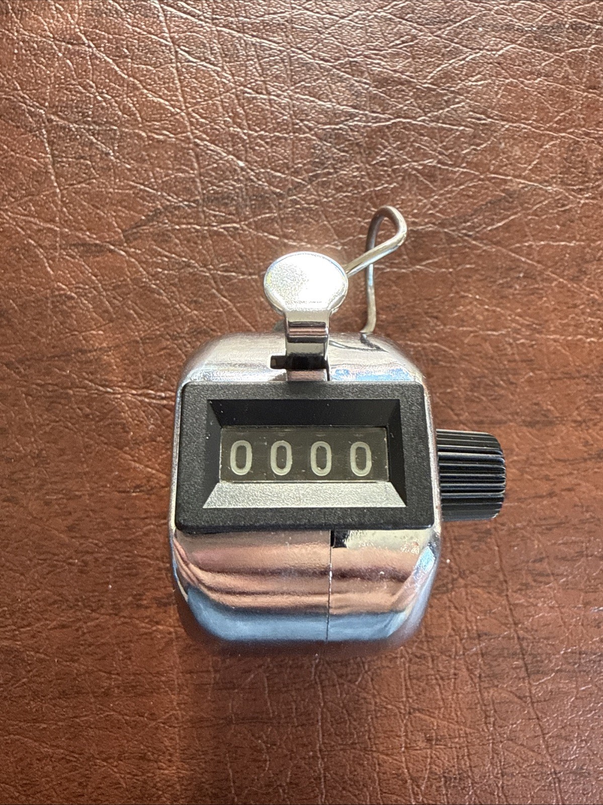 Metal Manual Tally Clicker Counter, Hand  Held 4 Digitals Stainless 0-9999