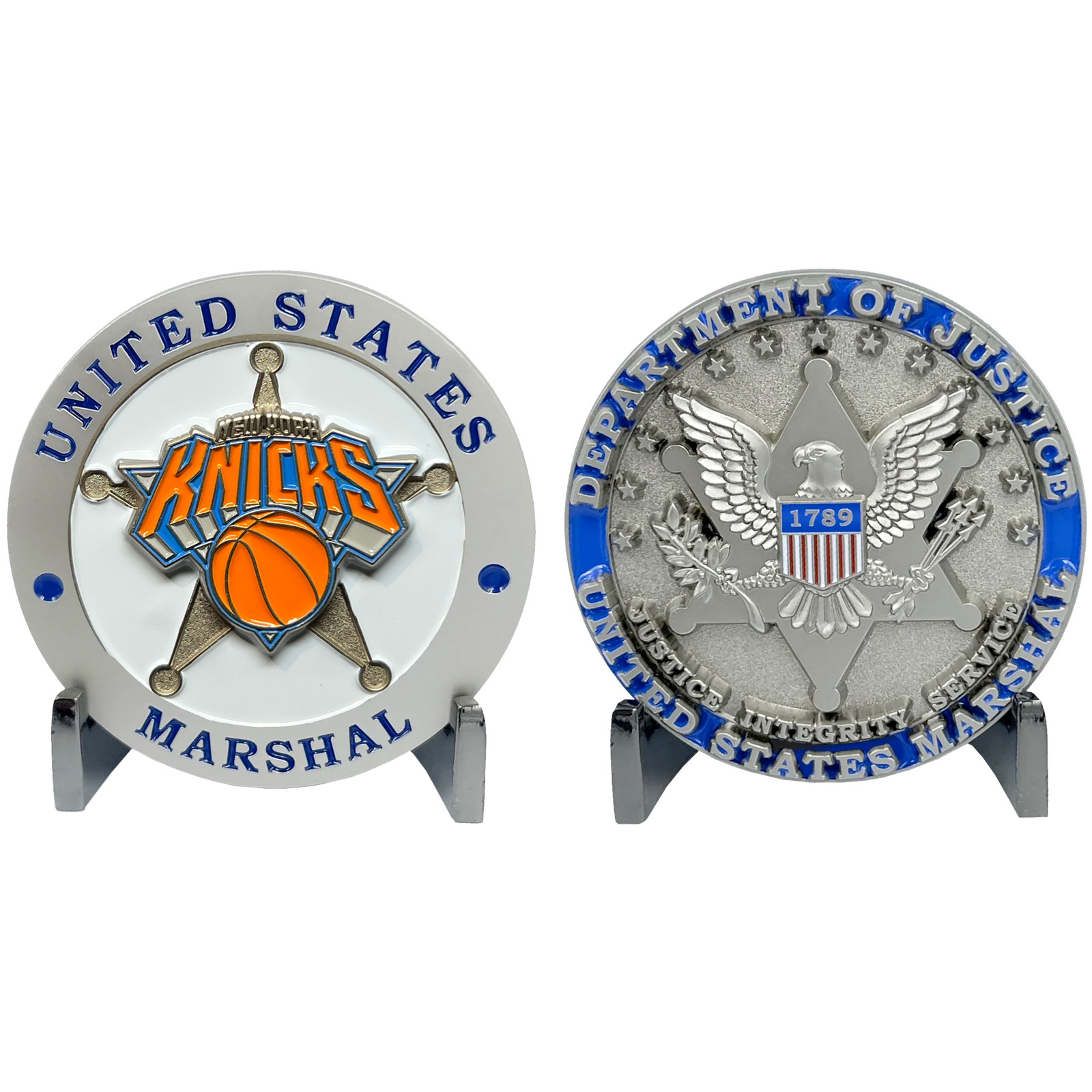 EL13-009 New York Basketball New Jersey United States NY US Marshal Challenge Co