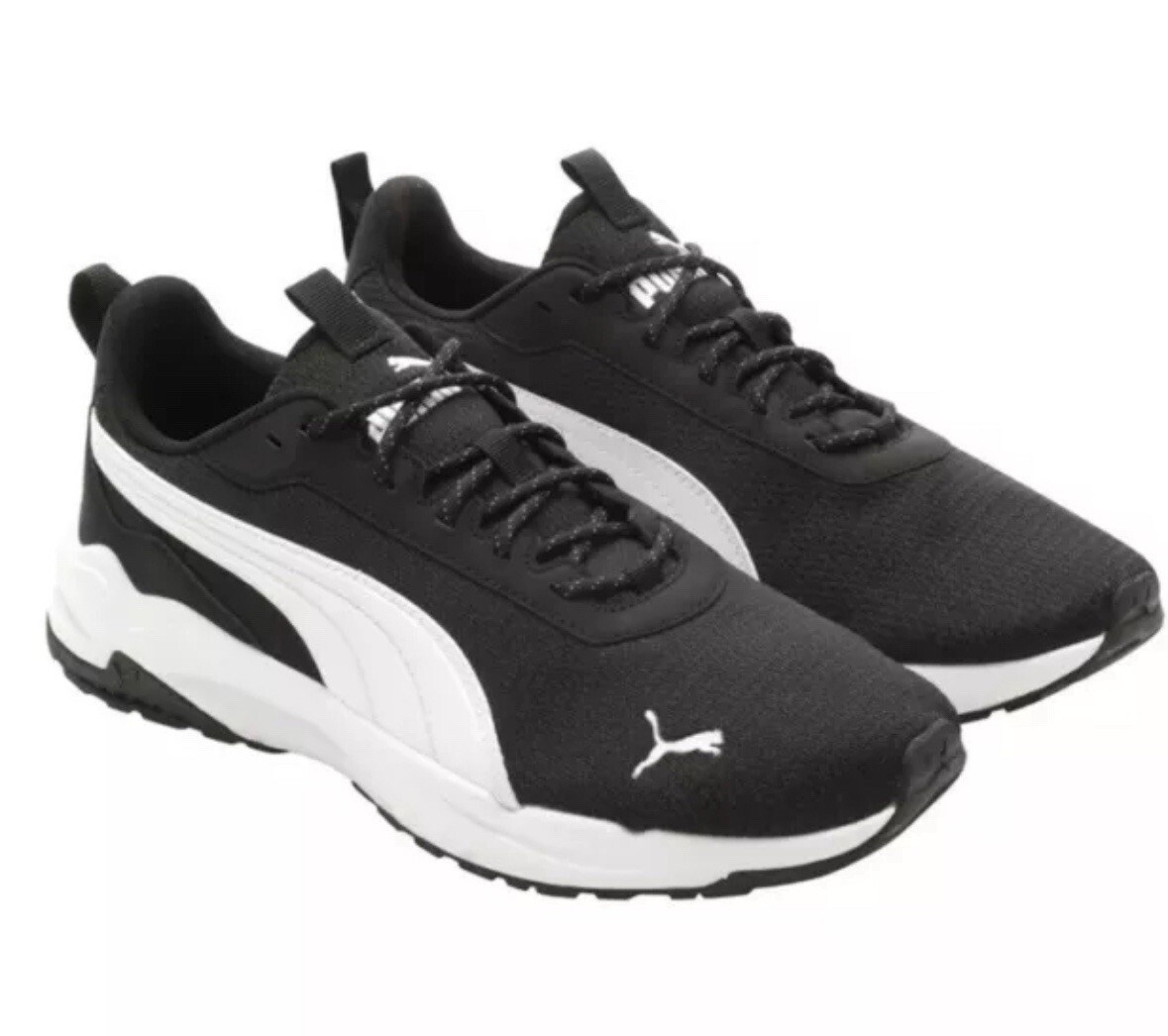 PUMA Men's Zip C Sneakers Athletic Shoes, Black, Size 10 Softfoam Plus Inner Sol