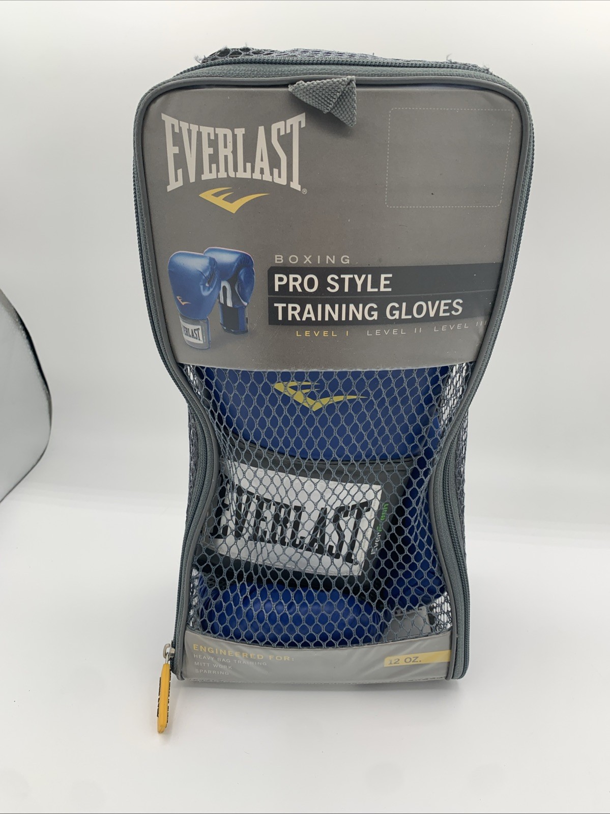 Everlast Pro Style Training Gloves 12 oz Blue