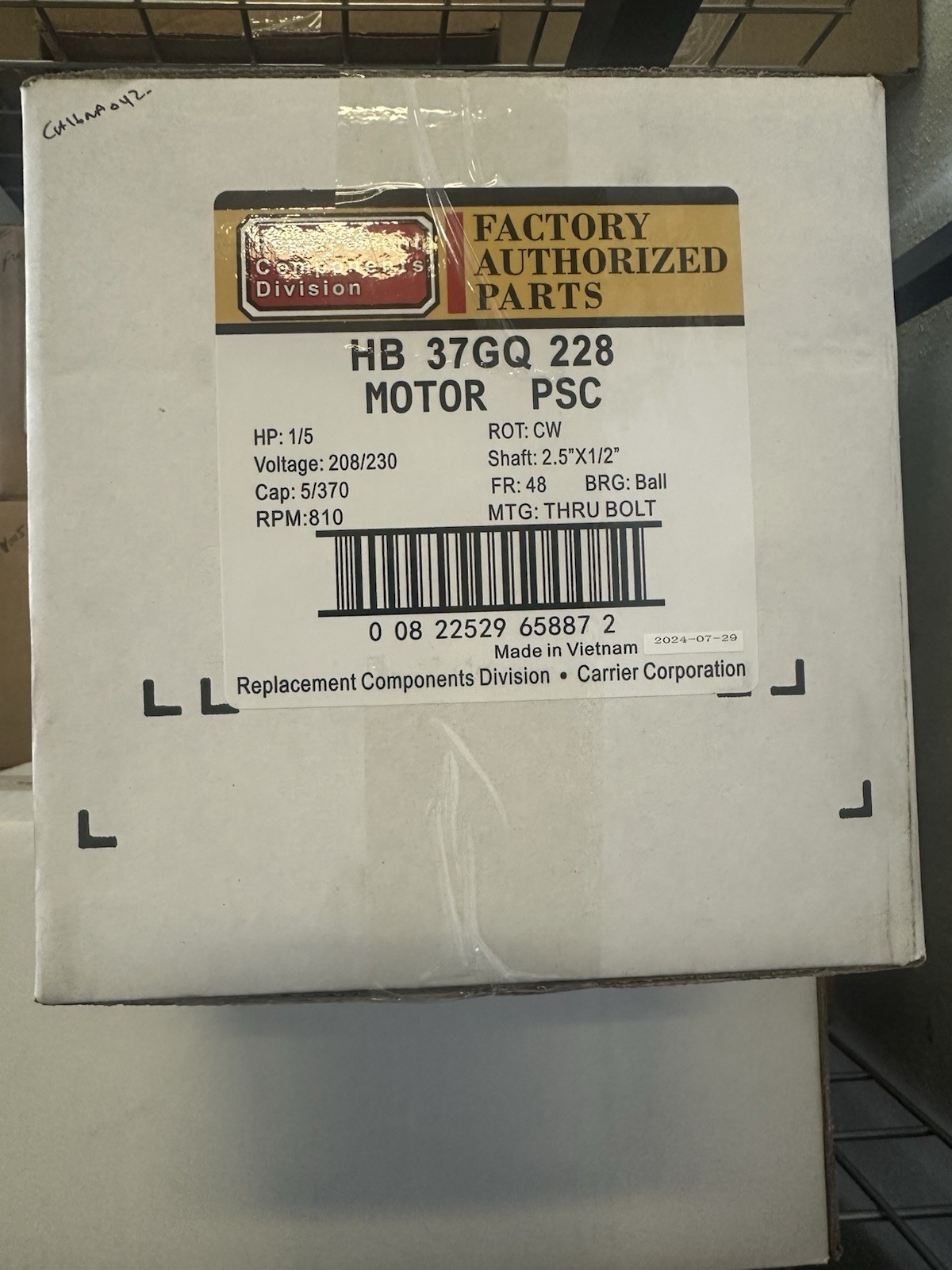 Carrier Hvac HB37GQ228- Genuine OEM Replacement Part