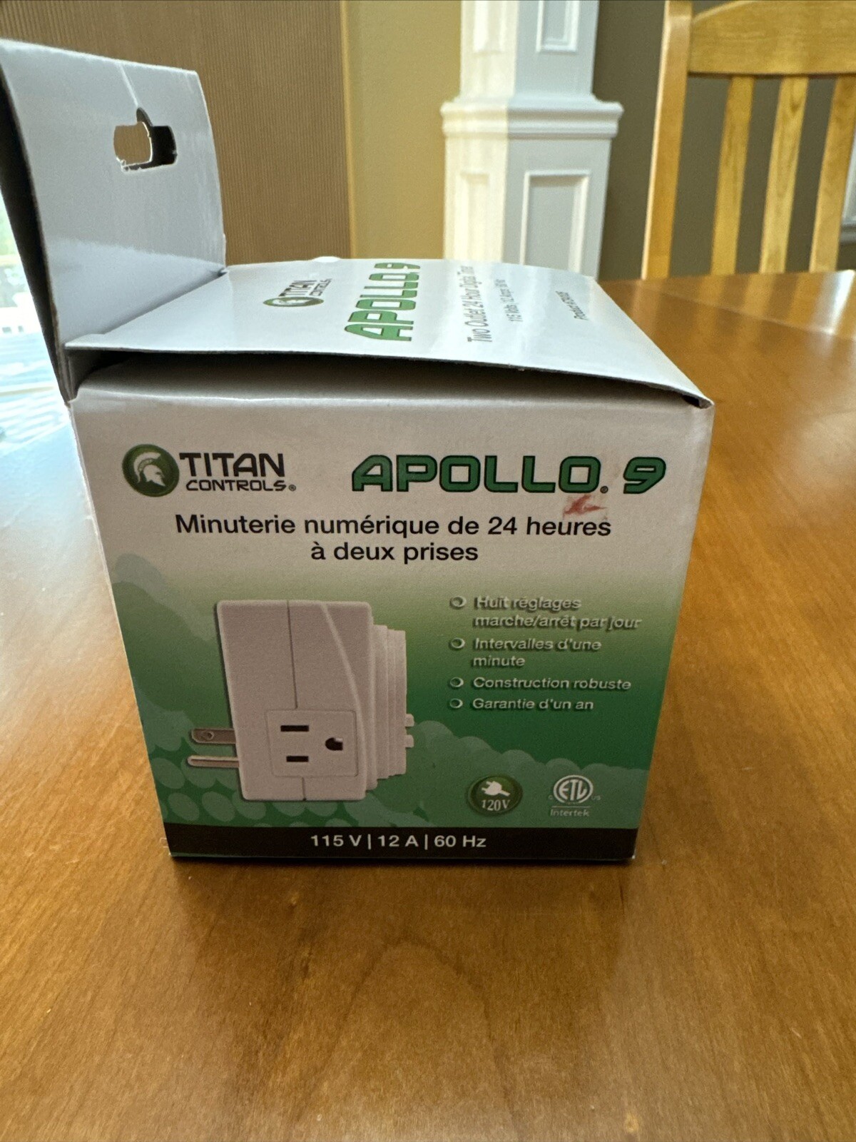 Titan Controls Apollo 9 - Two Outlet 24 Hour Digital Timer Hydroponics