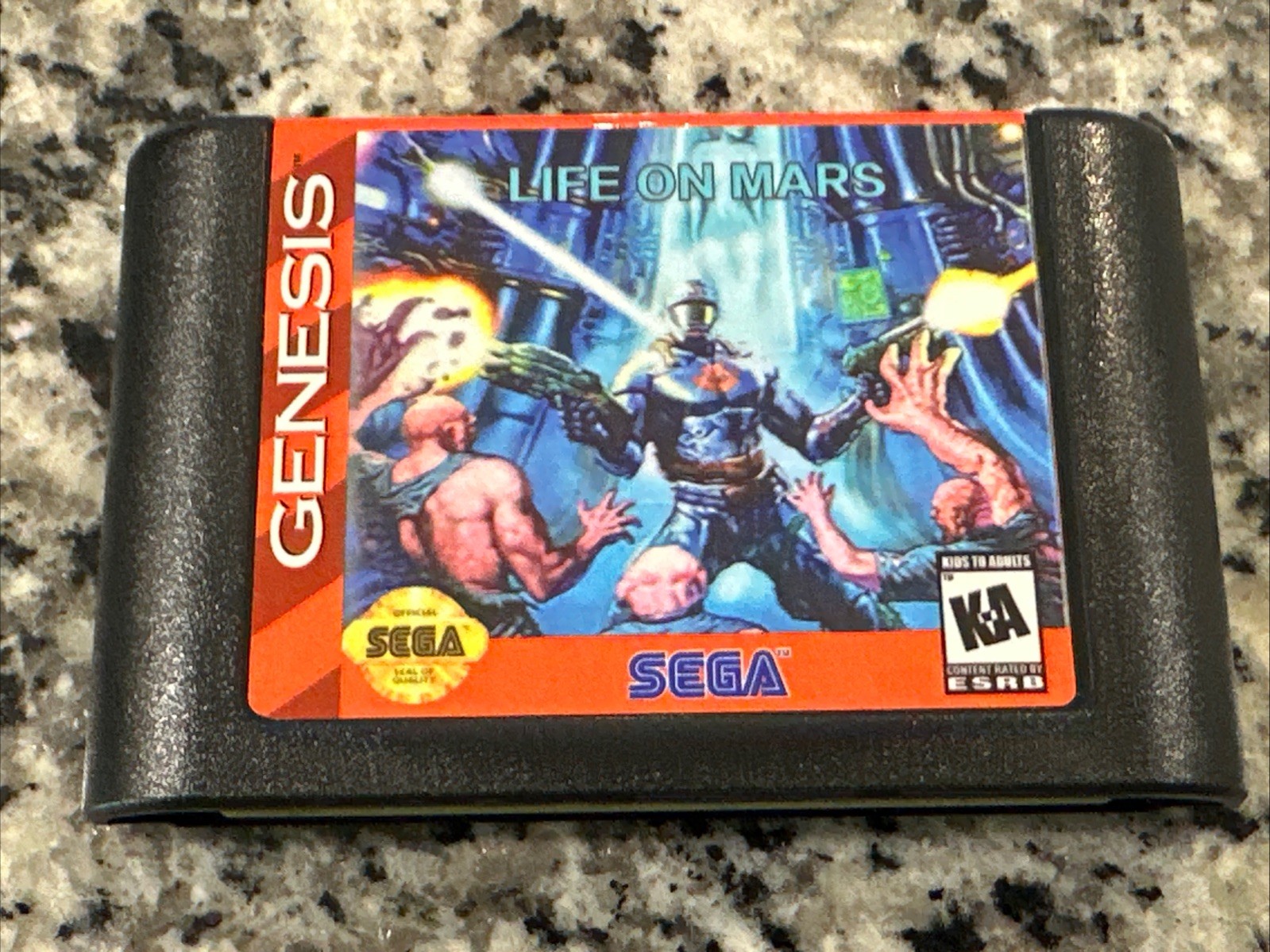 Life on mars 16 Bit Genesis/MD Game Cartridge, Full Version
