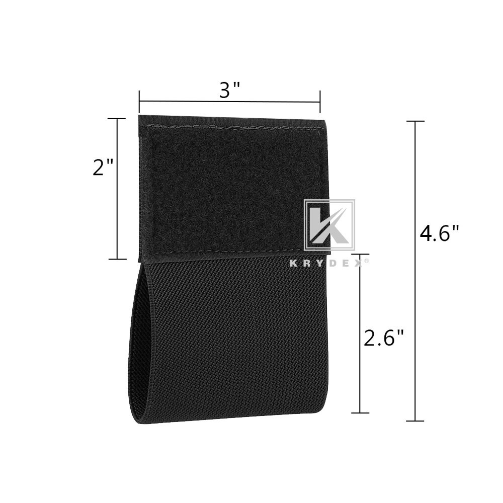 KRYDEX Elastic Holder Strap for Tourniquet Fastener Tool Hook & Loop Black