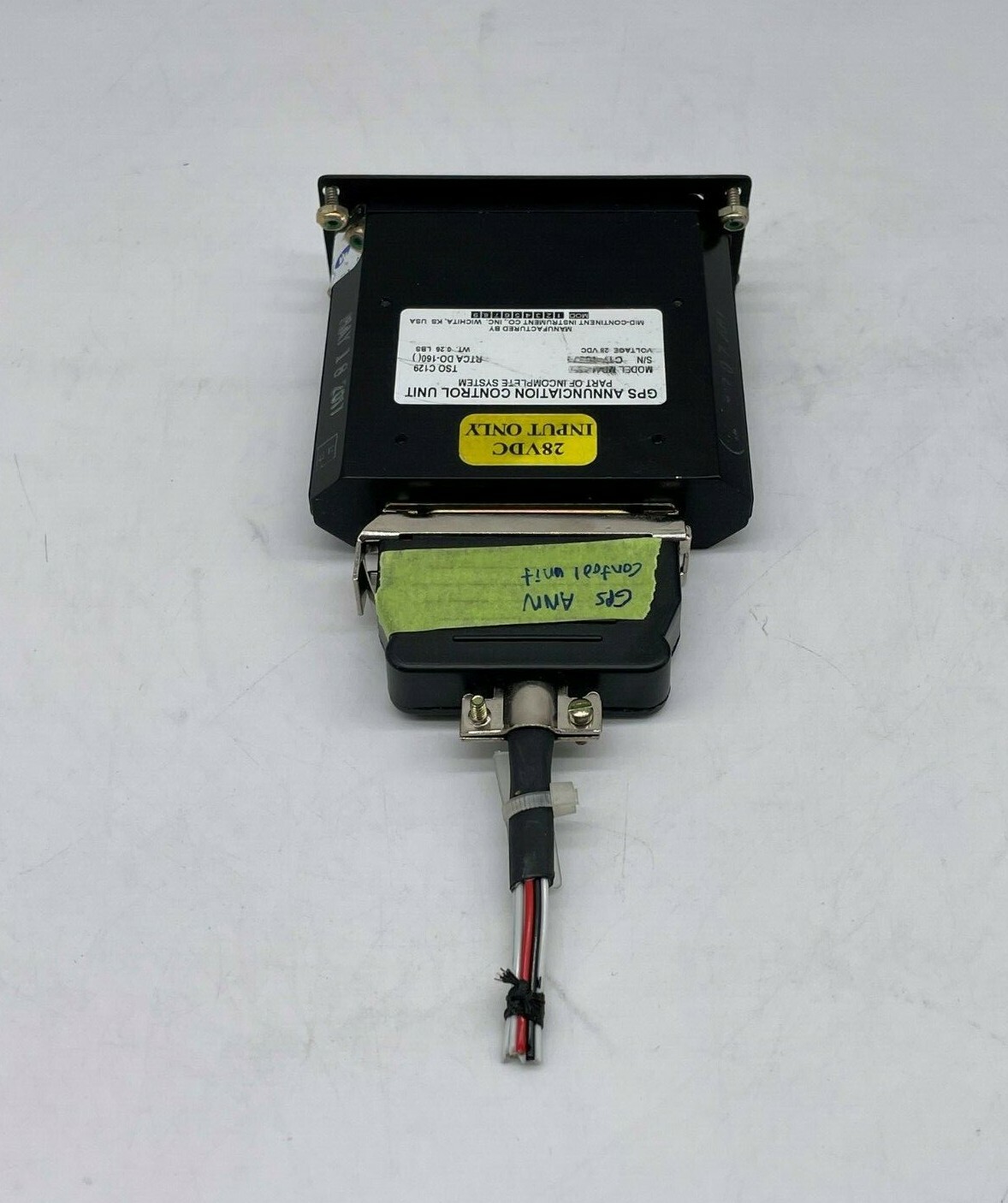 Mid-Continent GPS Annunciation Control Unit for Garmin GPS 28V