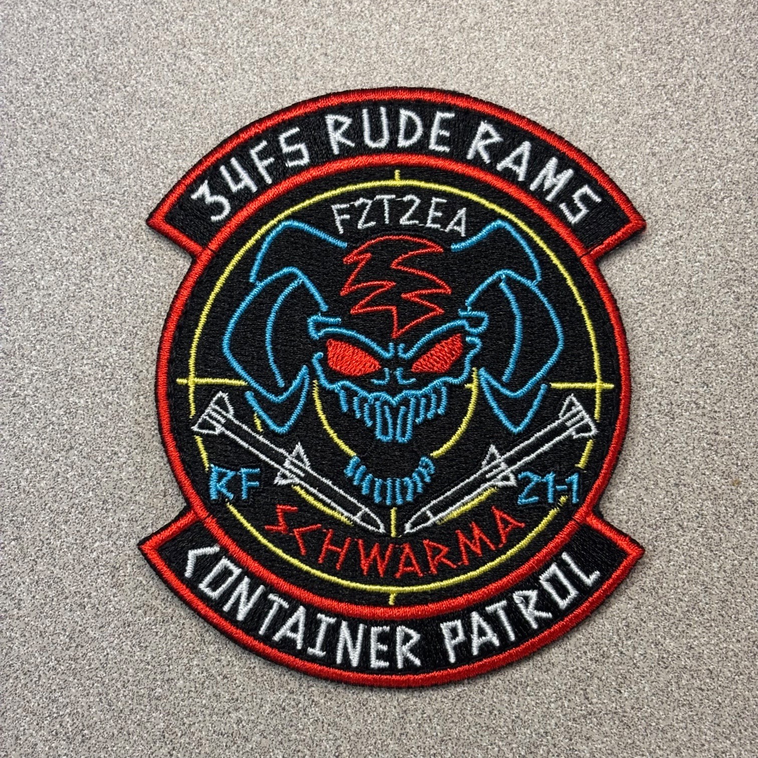 USAF 34th Fighter Squadron 2021 Nellis Red Flag F-35A Air Force Patch