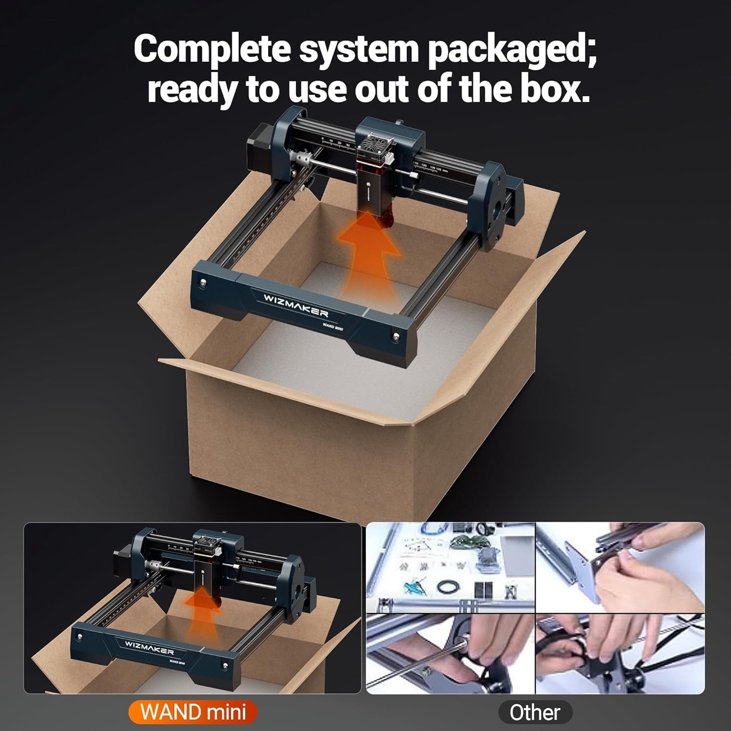 Efficient 2.5W Laser Engraving Machine - Safe, Pre-Assembled, Multi-Material Use