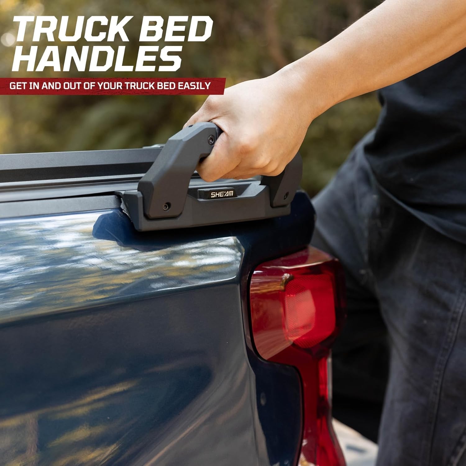 Heavy Duty Pickup Truck Bed Handle - Drive side, Black