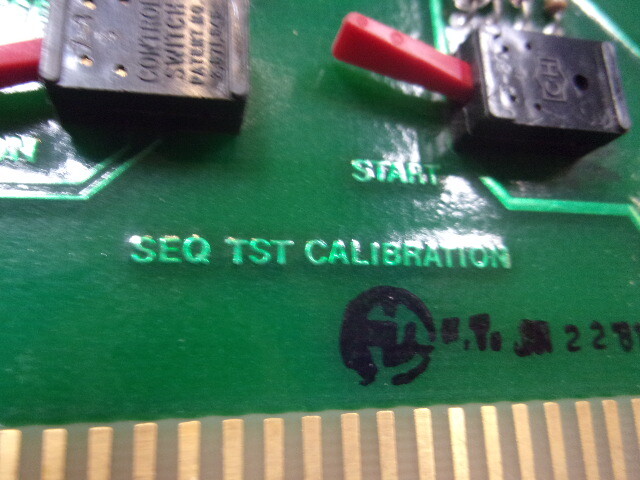 Universal Instruments SEQ TEST CALIBRATION 25537 REV A