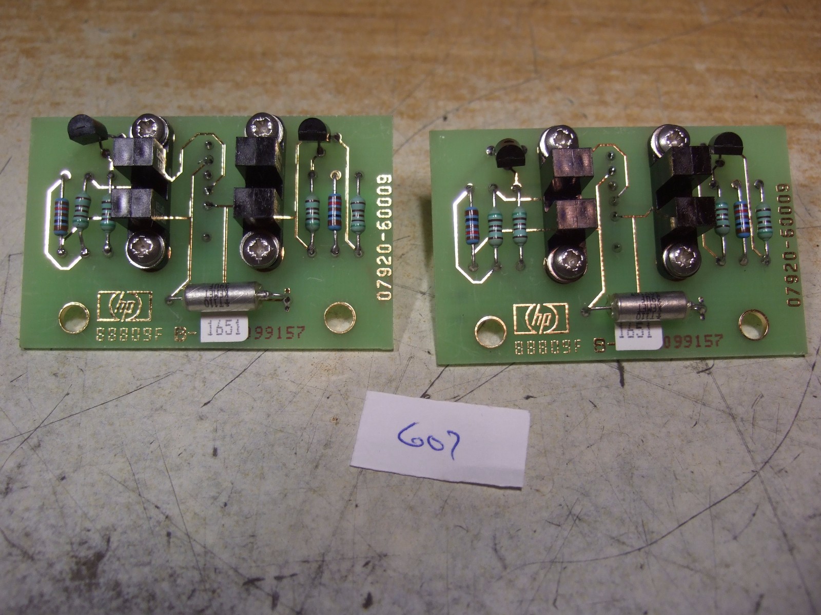 Lot of 2 HP 07920-60009 Encoder Board - Used with HP hard disk drives - New