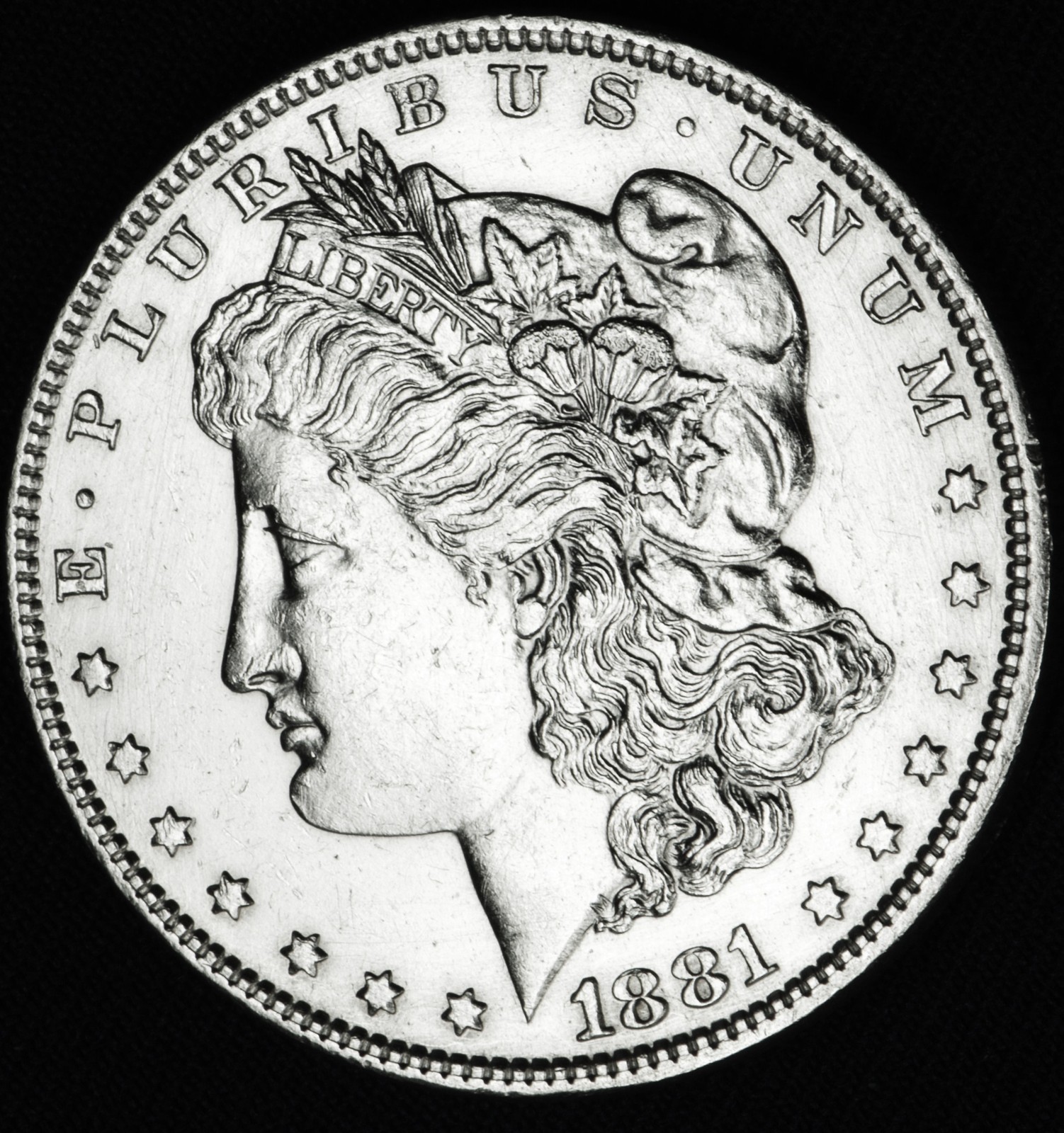 1881-o Morgan Silver Dollar.  BU (Inventory A)