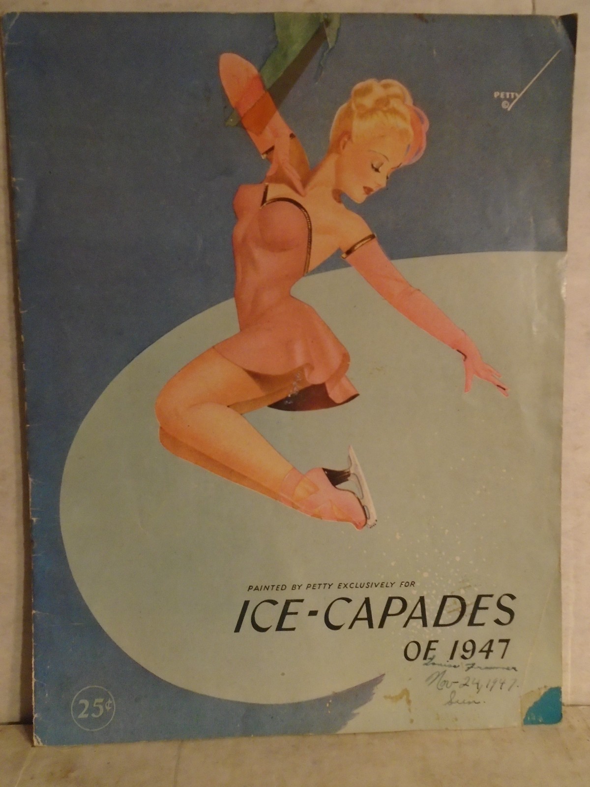 Ice-Capades of 1947-Both cover illutrations by George Petty. 7th Ed. Rock. Cent.