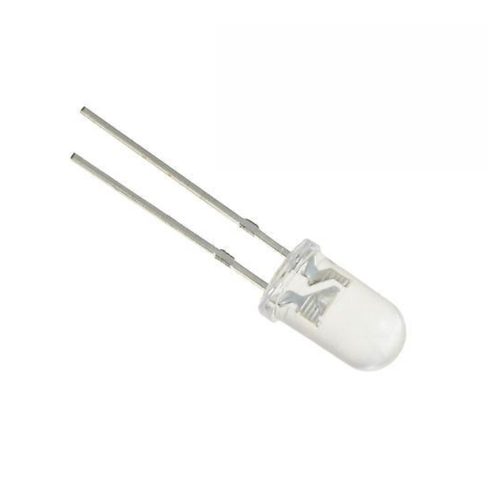 10 x Yellow Flickering Candle Effect 5mm LED Bulb