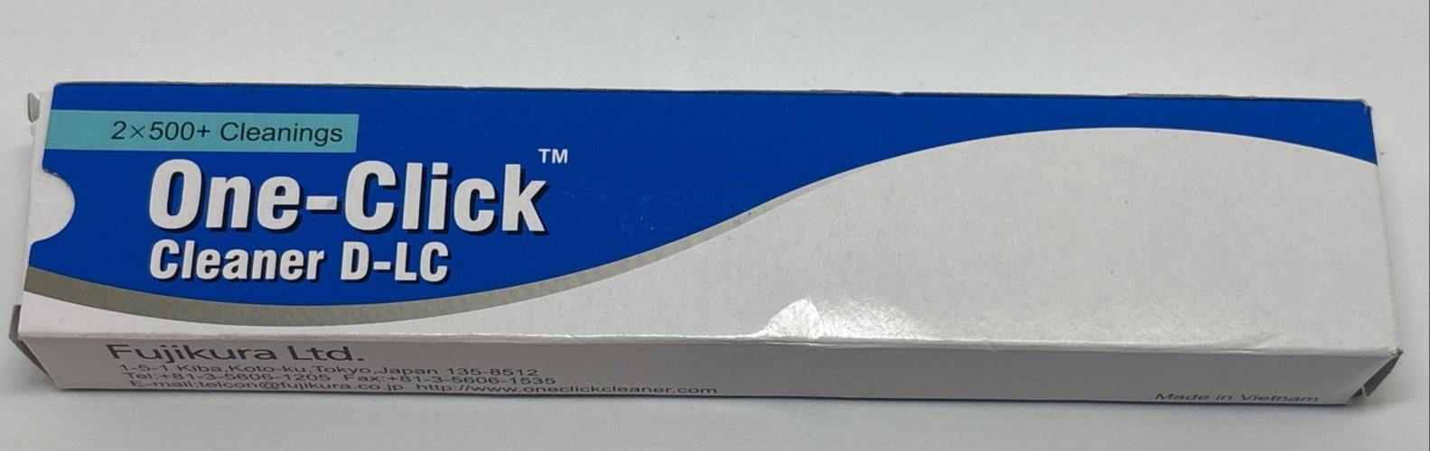 Fujikura One-Click Cleaner D-LC LC Duplex Fiber Optic Connector Cleaner 2x500 Cl
