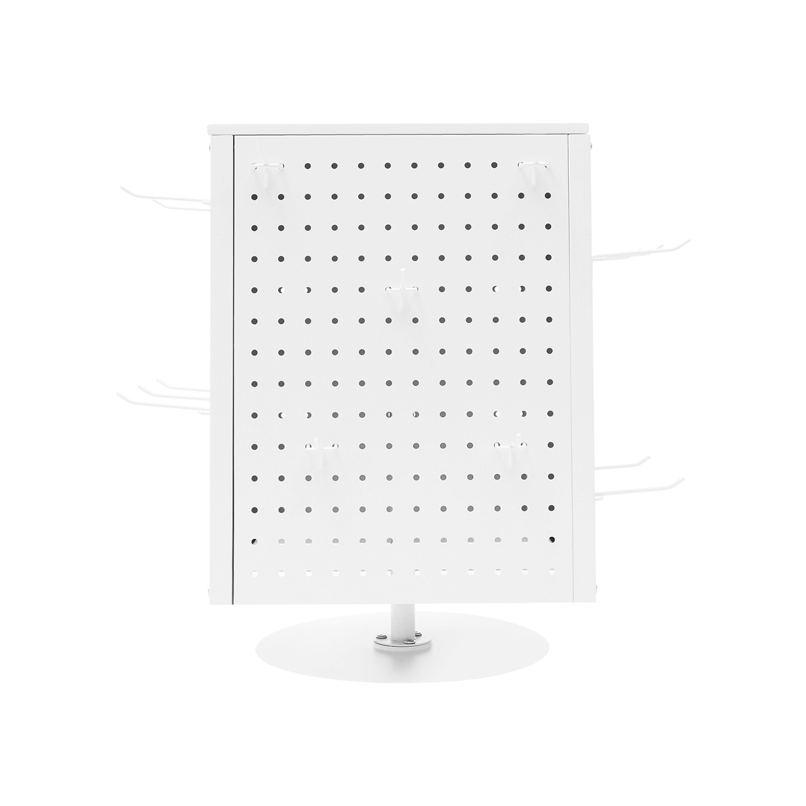 Pegboard Rotating Display Stand,4 Sided PegBoard Display, PegBoard Display Stand