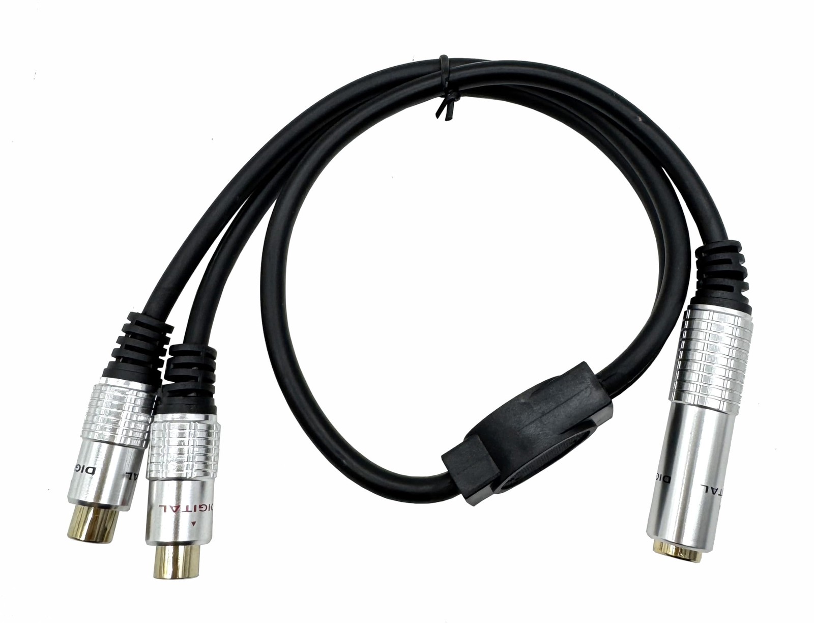 Halokny 6.35mm Female to 2RCA Audio Cable 1.6Ft 1/4 inch RCA F/6.35 F