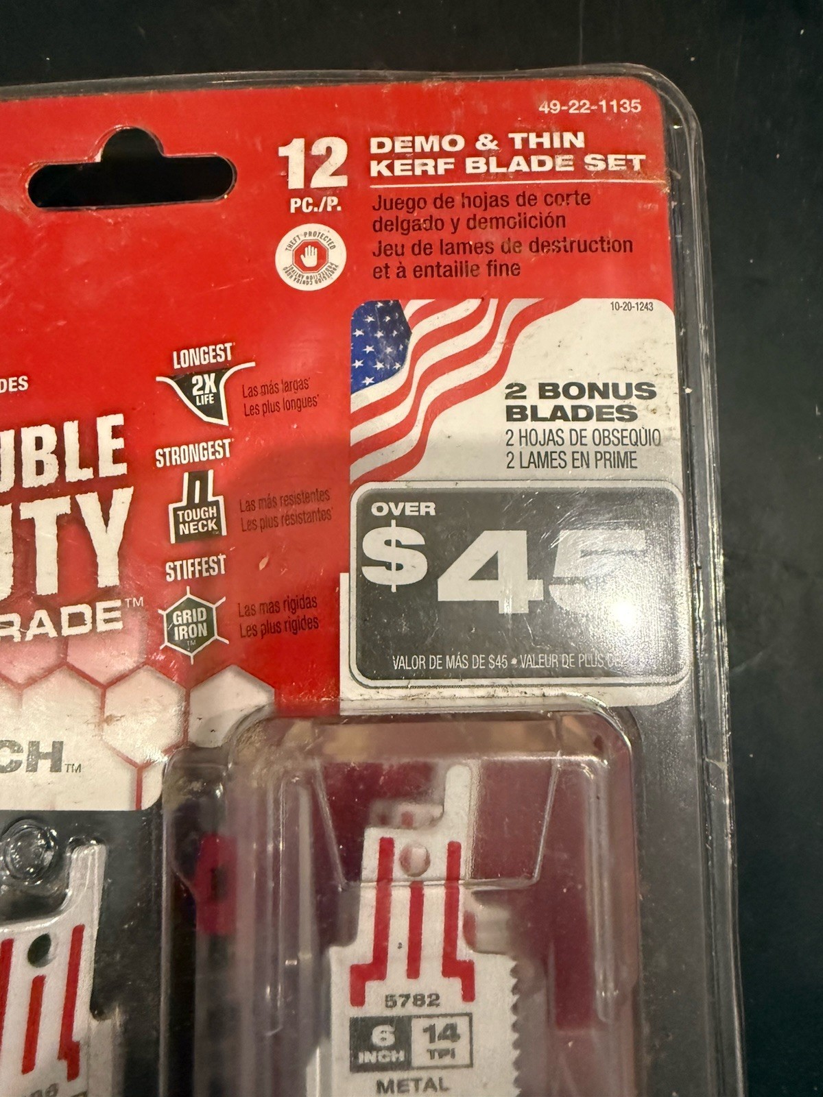 Milwaukee Sawzall 12 Piece Set