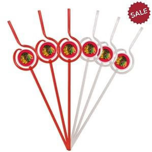 Chicago Blackhawks Team Sipper Straws