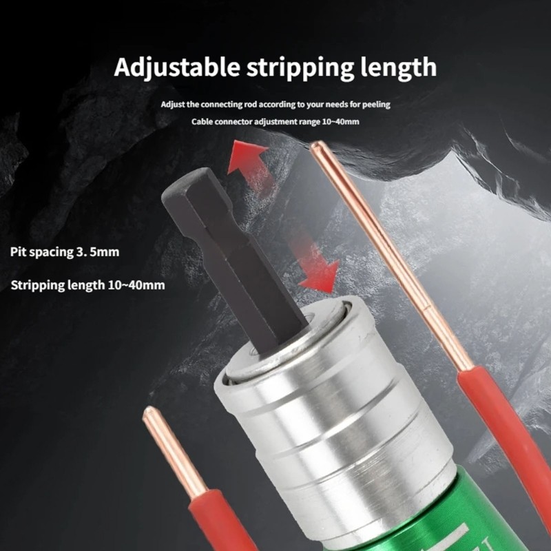 Wire Stripper for Drill Upgraded Electric Wire Stripping and Twisting Tool