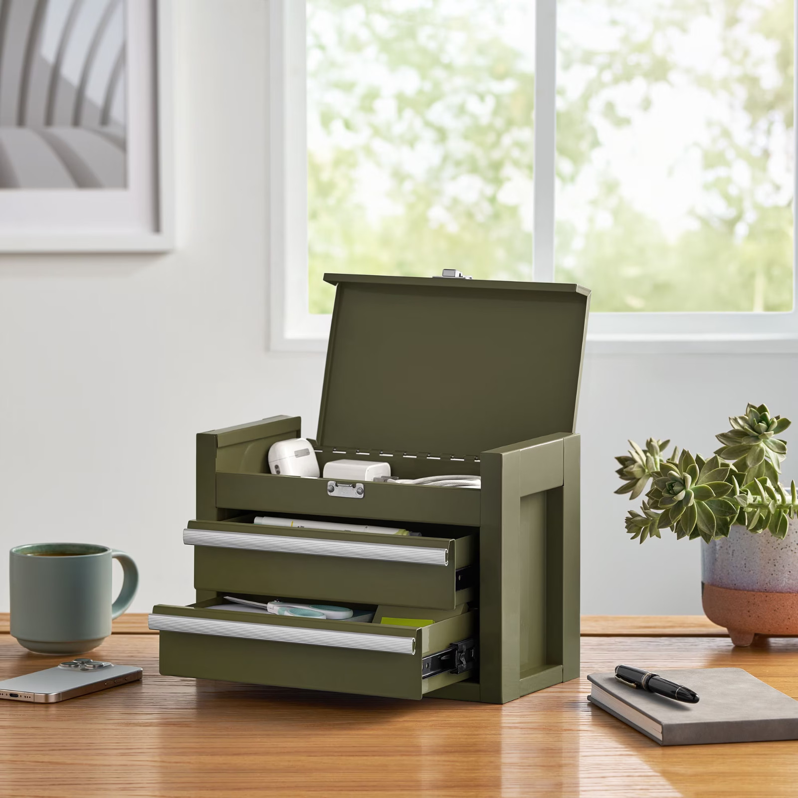 Member's Mark Blue Mini ToolBox- Green