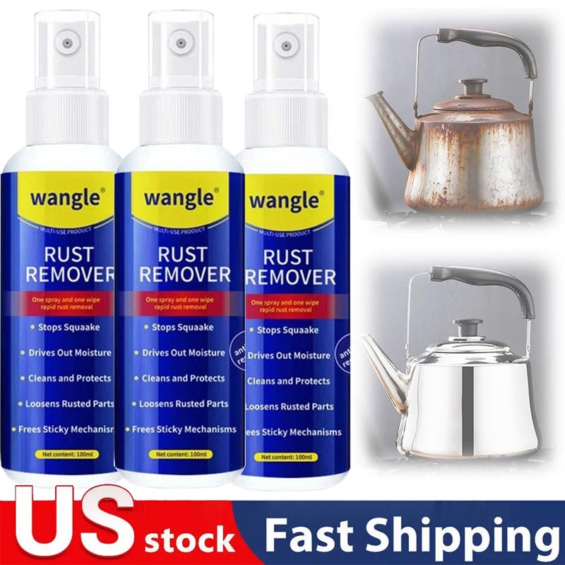 5X Wangle Rust Remover,Anti-Rust Lubricant Spray & Rust Remover Easy Application