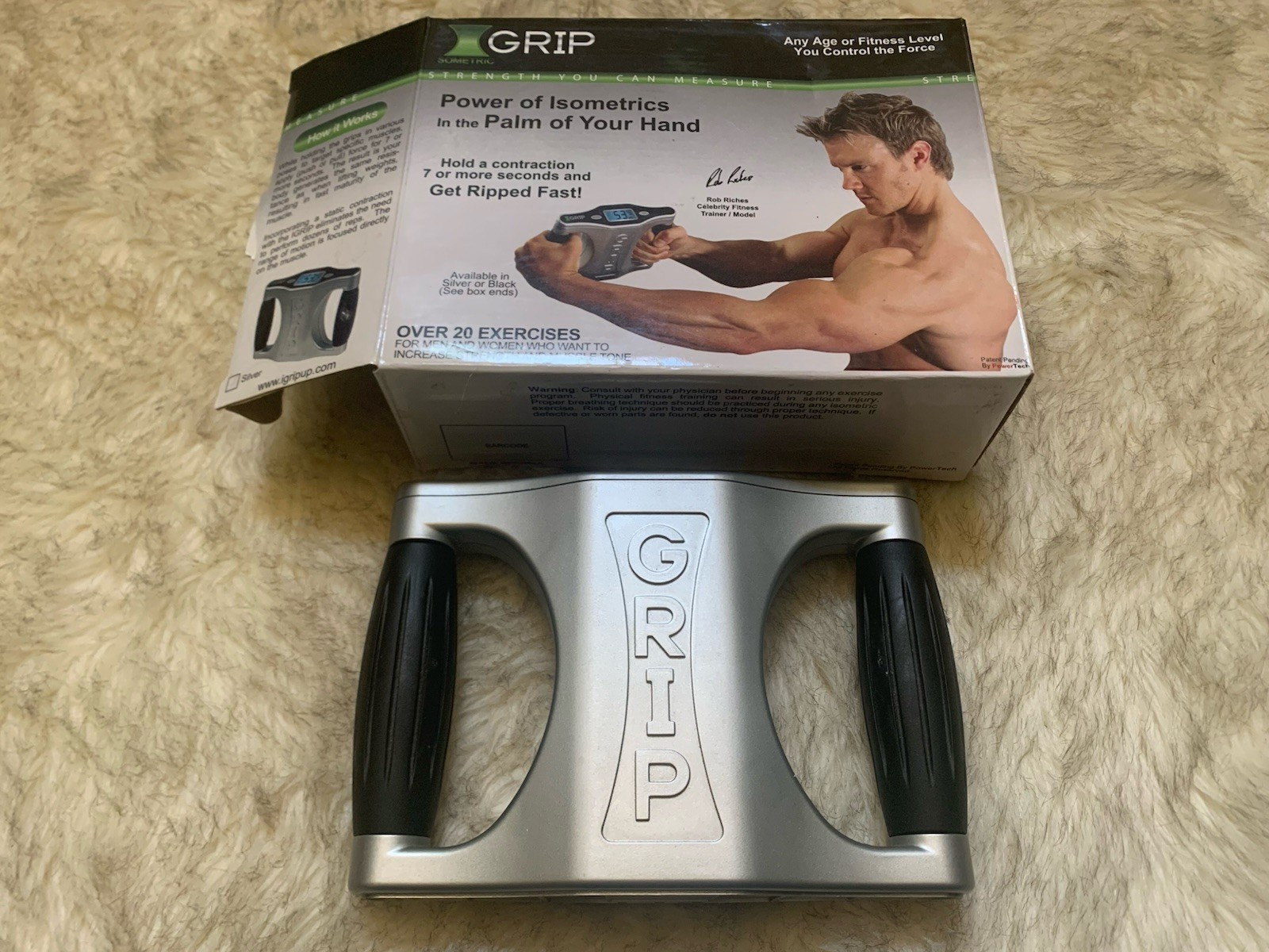 Sometric Z Grip-Portable Isometric Strength Trainer 200lbs Capacity w/ Box