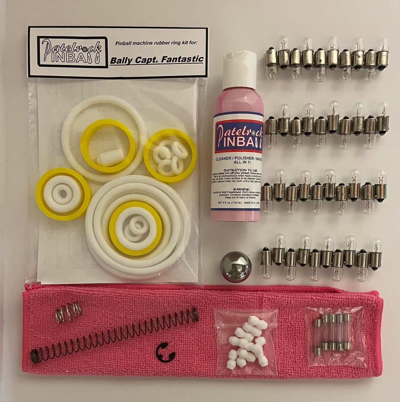 1976 Bally Captain Fantastic / Capt. Fantastic Pinball Machine Maintenance Kit