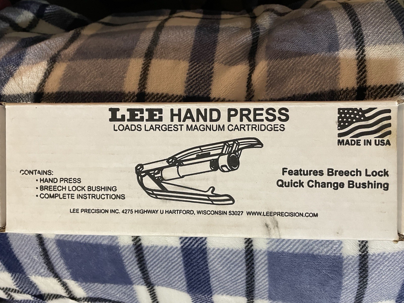 Lee Precision Hand Press Breech Lock Quick Change Bushing Reloading Press