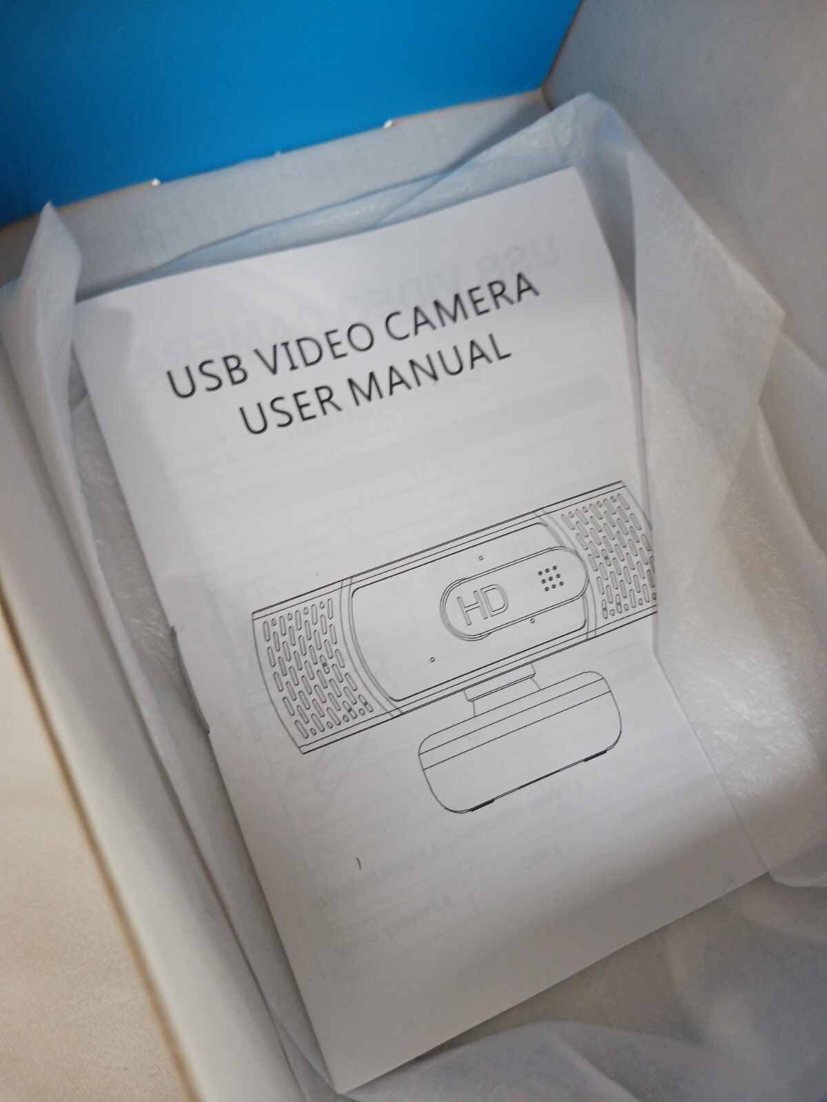 360 USB Adjustable Webcam Camera With Microphone