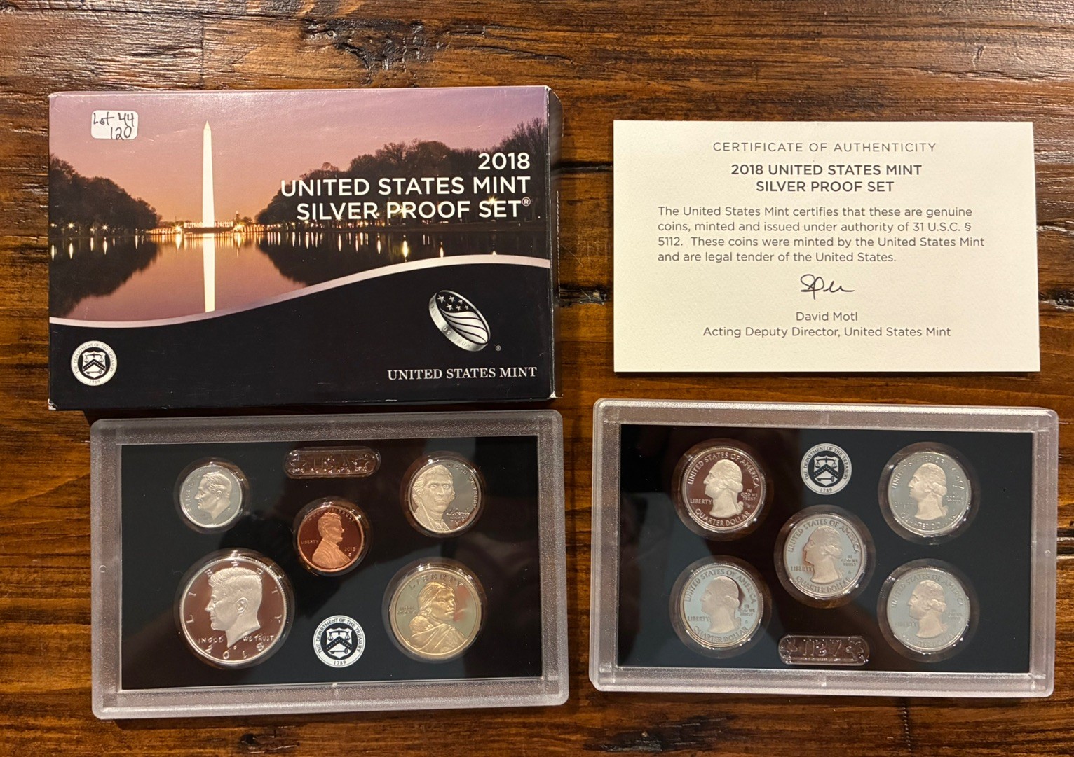 2018-S United States Mint Silver Proof Set 10 Coin Set OGP Box COA US Mint