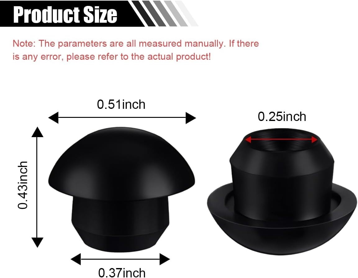 Bottle Jack Floor Jack Oil Filler Plug, 8Mm Flat-Head Rubber Hydraulic Filler