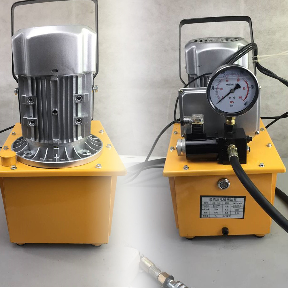 750W 10000 PSI Electric Hydraulic Pump Power Pack Single Acting Solenoid Valve