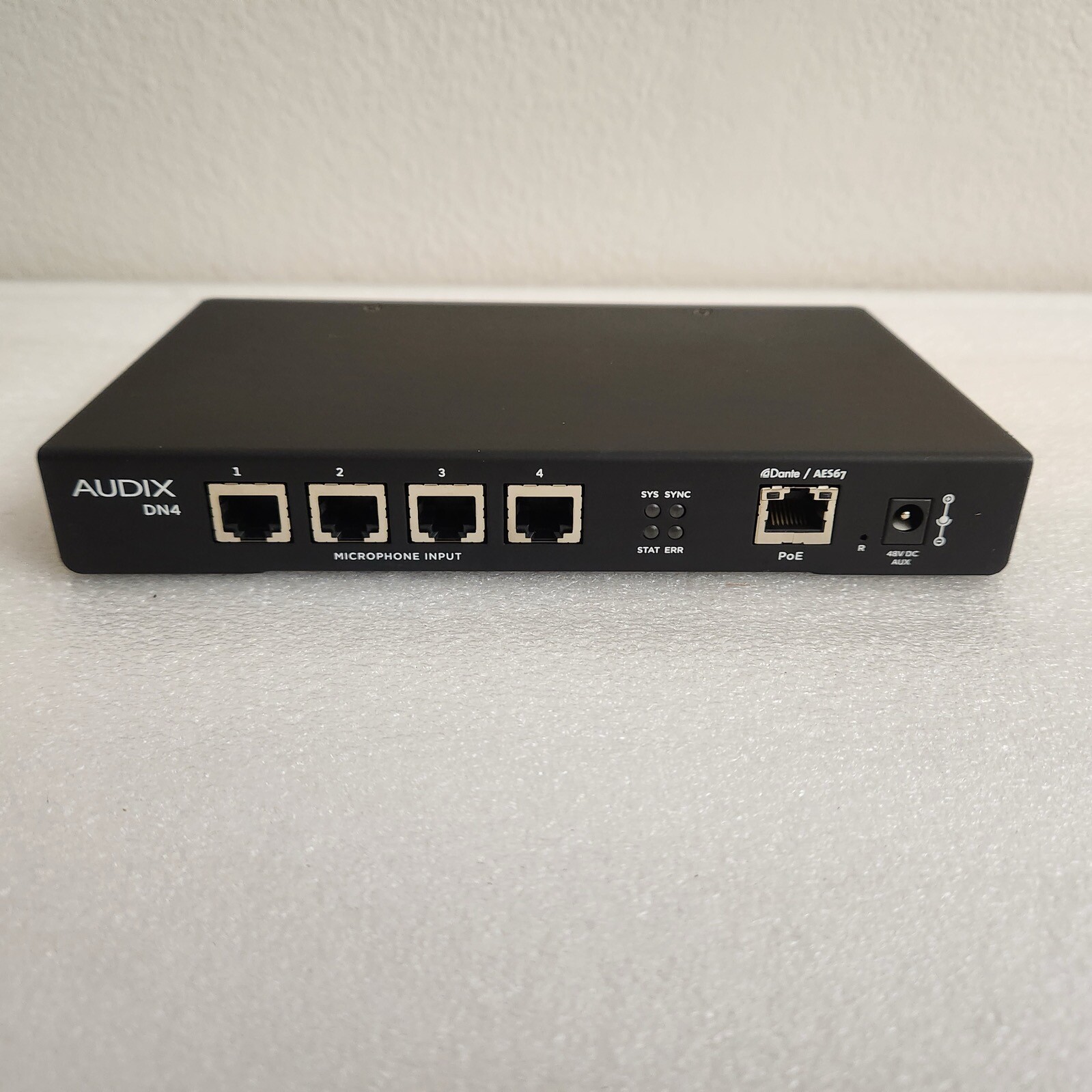 Audix DN4 Dante AES67 Integrated Microphone System Interface