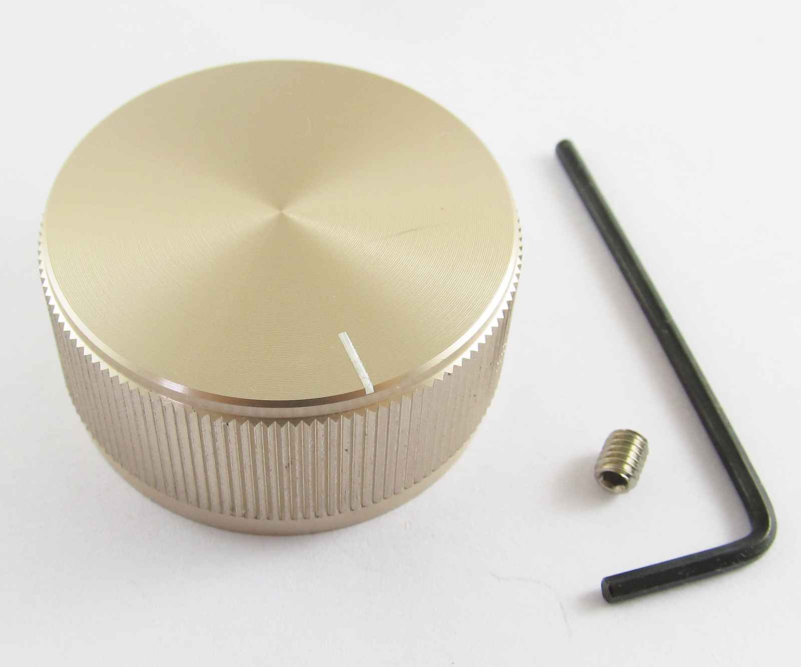 5pcs High Quality Champagne Color Aluminum Audio Rotary pots Knob 40x19mm 40mm