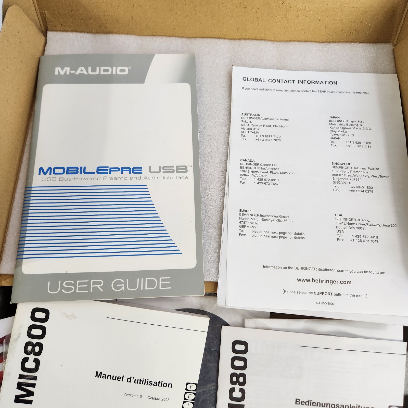 M-Audio MobilePre Digital Recording Interface