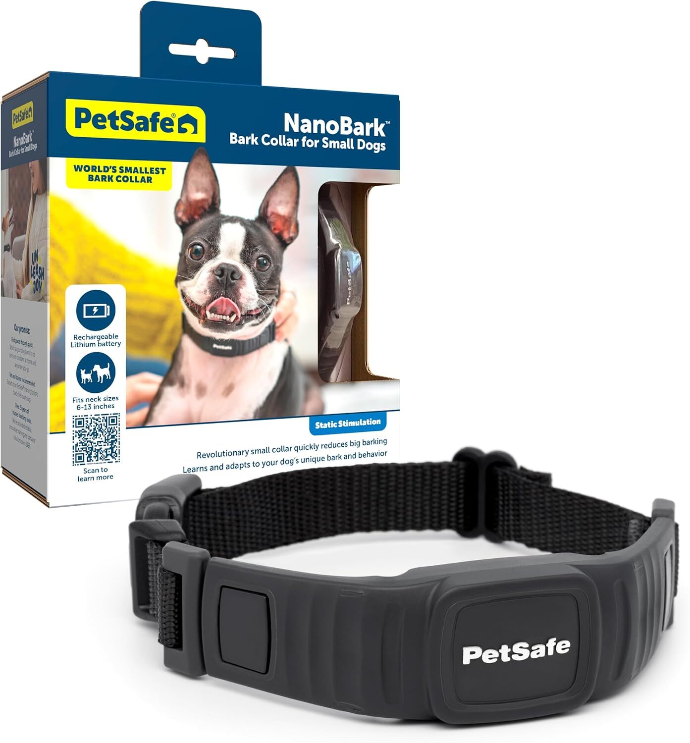PetSafe NanoBark Collar - World's Smallest Bark Collar for Small and Medium Dogs