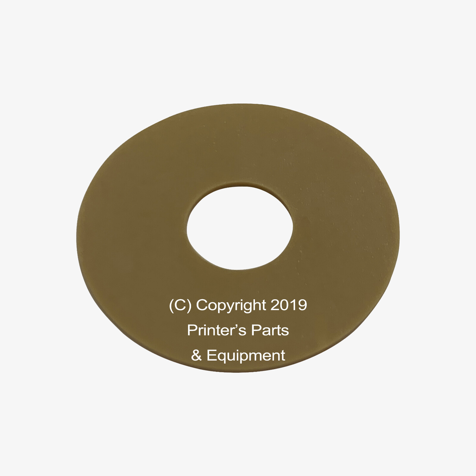 Flat Rubber Disc for Heidelberg 1 1/2 x 1/2 x 1mm – 38.1 x 12.7 x 1mm Qty 50