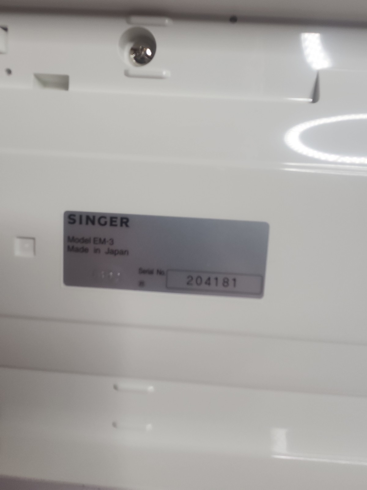 Singer Quantum XL 5000 6000 Model EM-3 Attachment Embroidery Bed Read