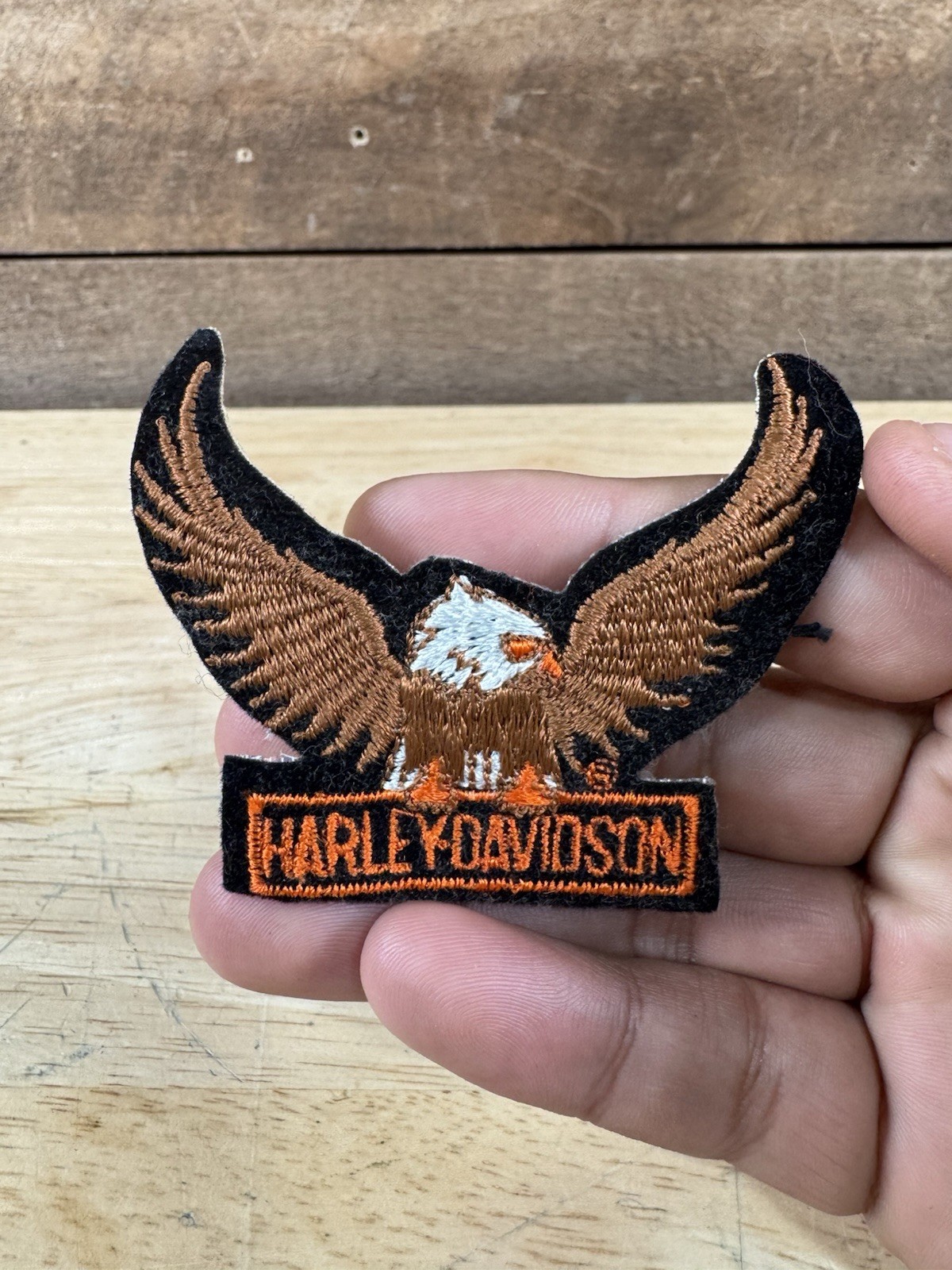 Vintage Authentic Harley Davidson Emblem Eagle Patch