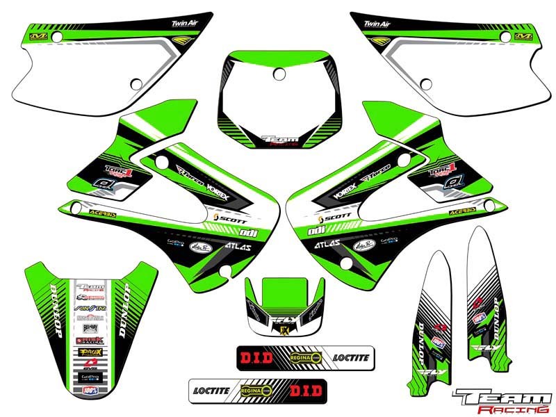 2001-2013 KAWASAKI KX 85 100 GRAPHICS DECALS 2012 2011 2010 2009 2008 2007 2006