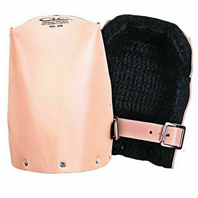 Custom Leathercraft - 309 Leather Heavy Duty Kneepads - Tan