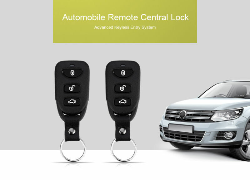 Universal Car 2Pcs Controllers Remote Kit Door Lock Vehicle Keyless Entry System