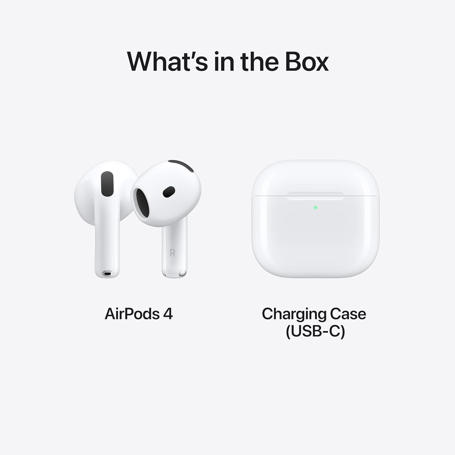 Apple AirPods 4 Wireless Earbuds, Bluetooth Headphones, Personalized Spatial Aud