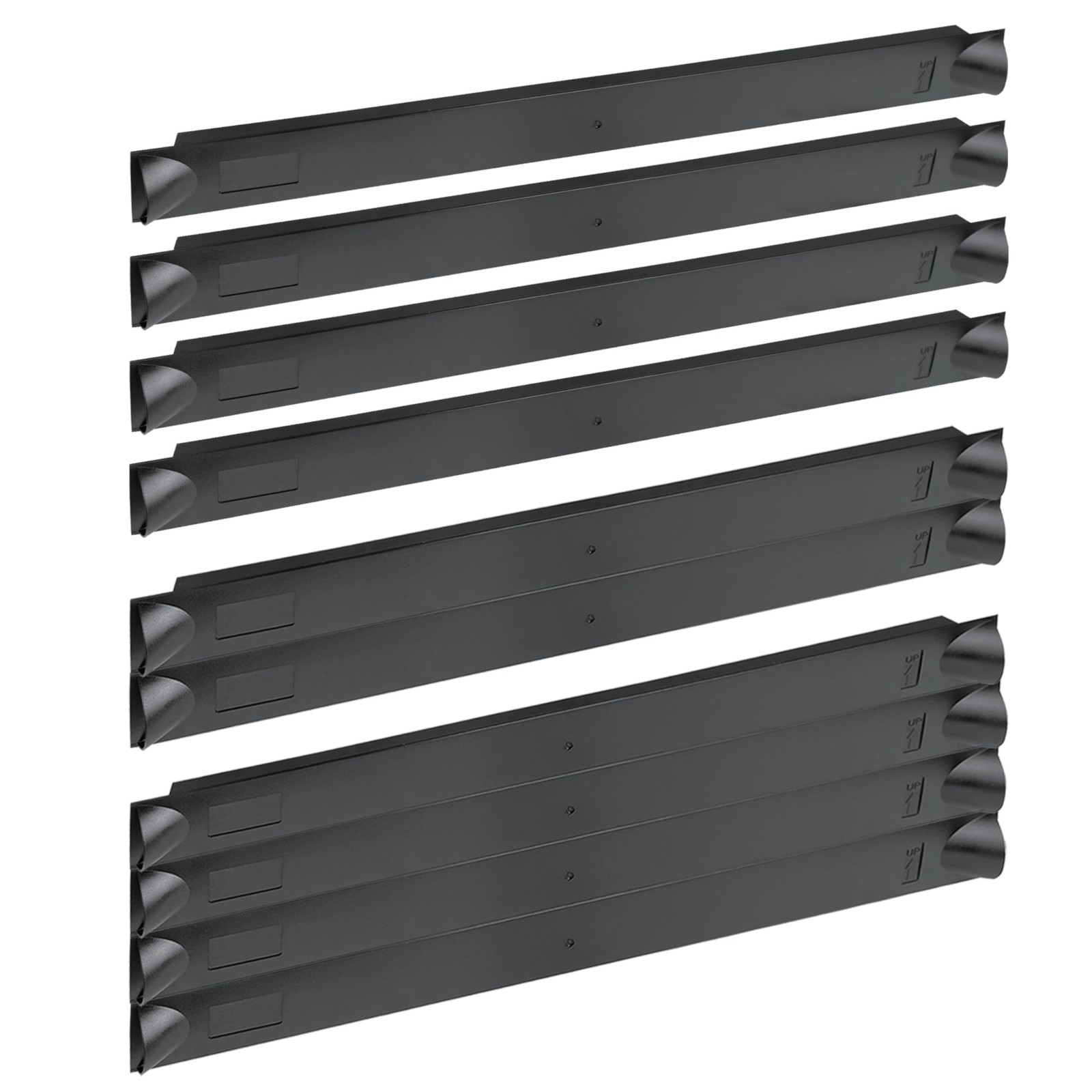 10 Pack 1U Black Plastic Blank Panel, Rack Mount, 19 in Server Rack, Toolless