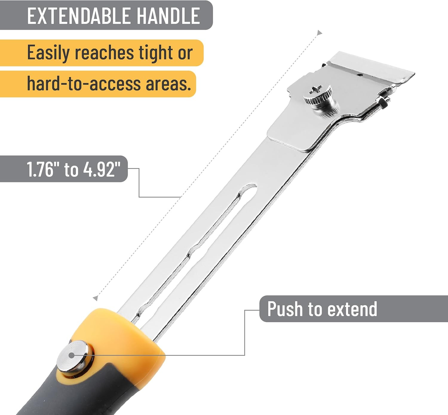 Bates- Razor Blade Scraper Set, 2 Pack, Standard & Adjustable Handle | Extra 20