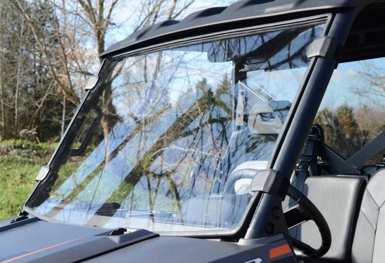 SuperATV Scratch Resistant Full Windshield for Polaris Ranger XP/Bobcat UTV